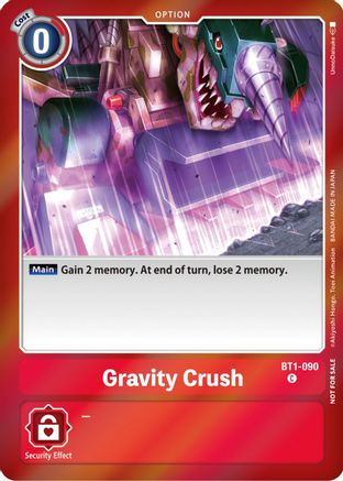 Image of Gravity Crush [BT1-090] (Event Pack 5) [Release Special Booster Promos]
