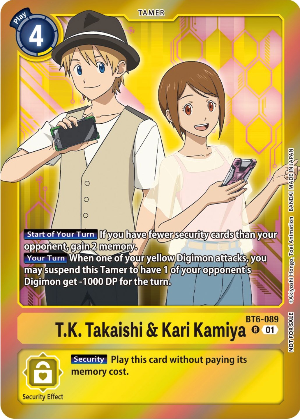 Image of T.K. Takaishi & Kari Kamiya [BT6-089] (Event Pack 5) [Double Diamond Promos]