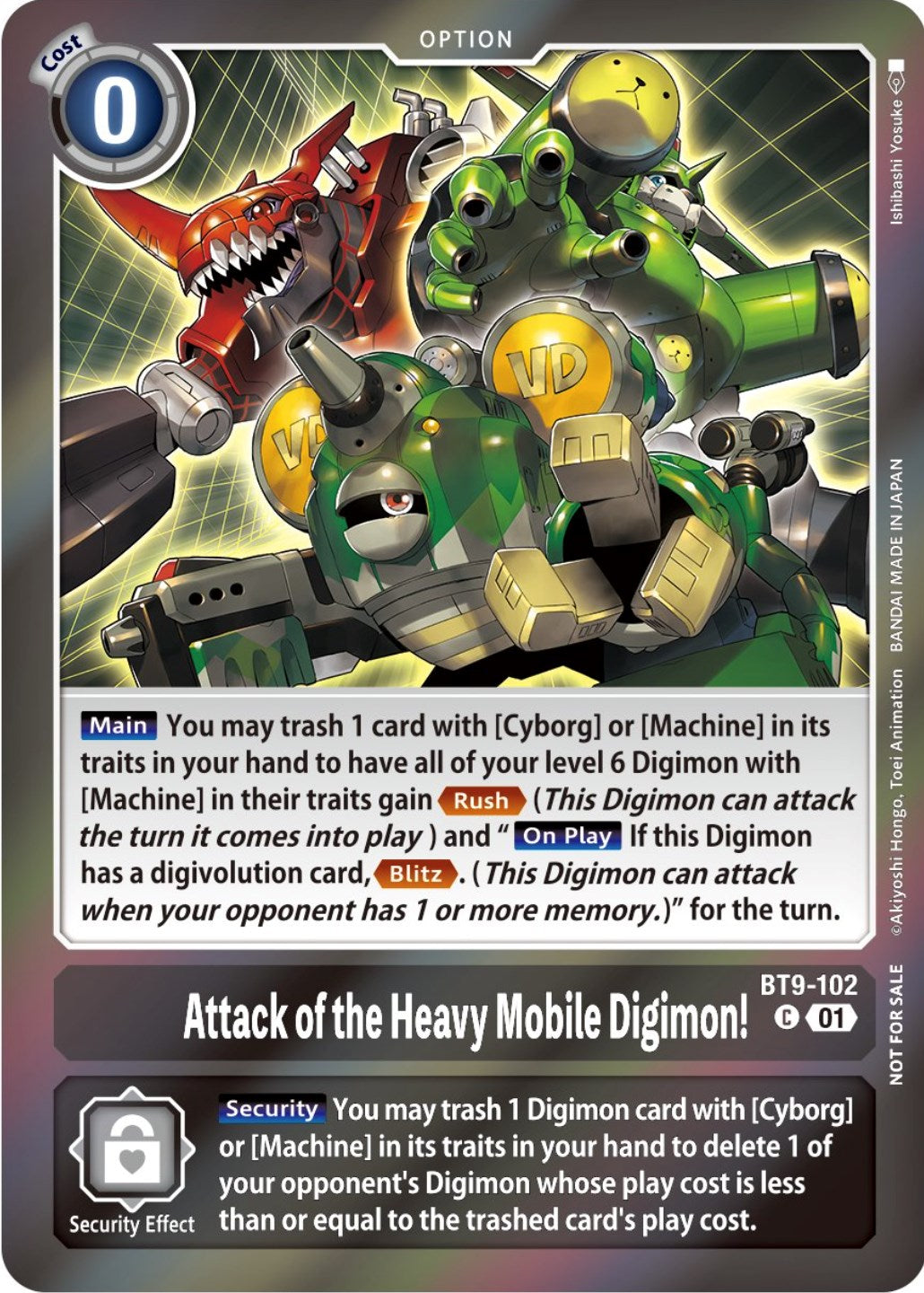 Image of Attack of the Heavy Mobile Digimon! [BT9-102] (Event Pack 5) [X Record Promos]