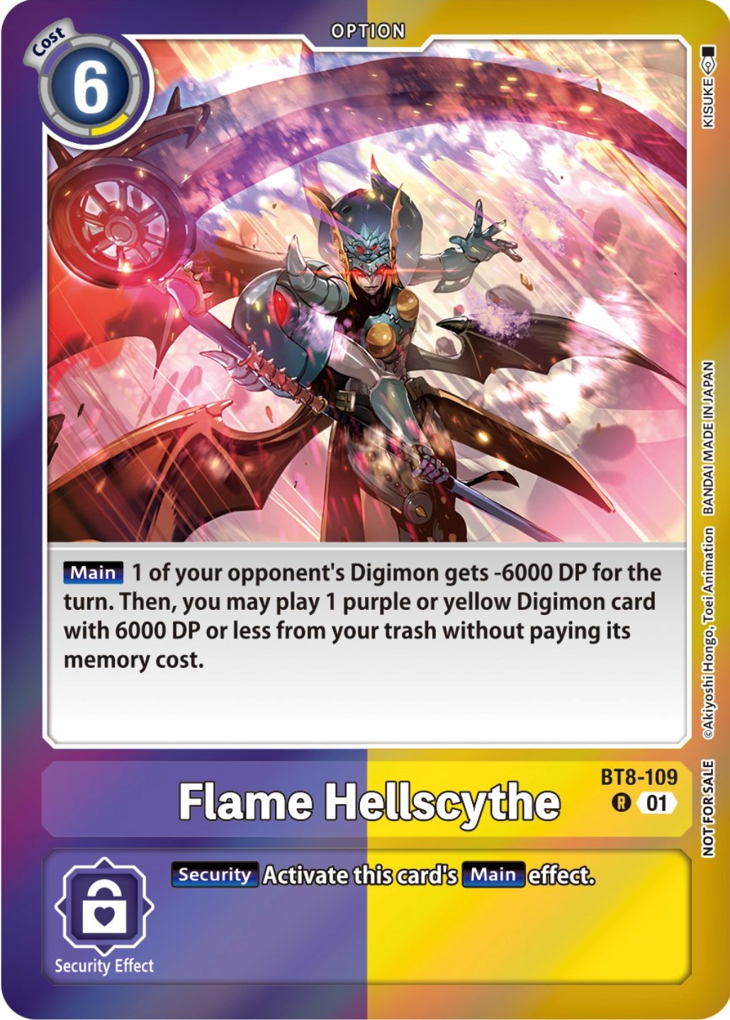 Image of Flame Hellscythe [BT8-109] (Event Pack 5) [New Awakening Promos]
