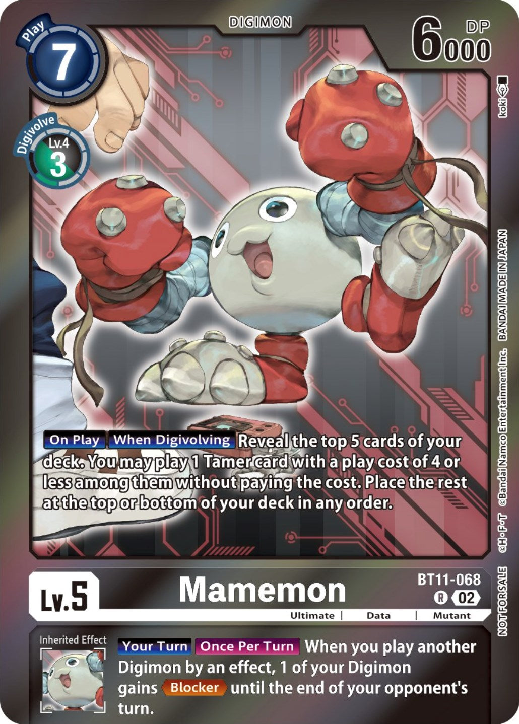 Image of Mamemon [BT11-068] (Event Pack 5) [Dimensional Phase Promos]