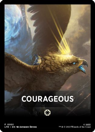Image of Courageous Theme Card [The Lord of the Rings: Tales of Middle-Earth Tokens]