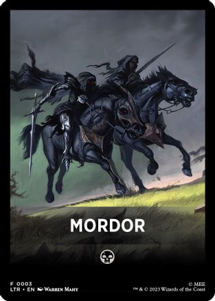 Image of Mordor Theme Card [The Lord of the Rings: Tales of Middle-Earth Tokens]