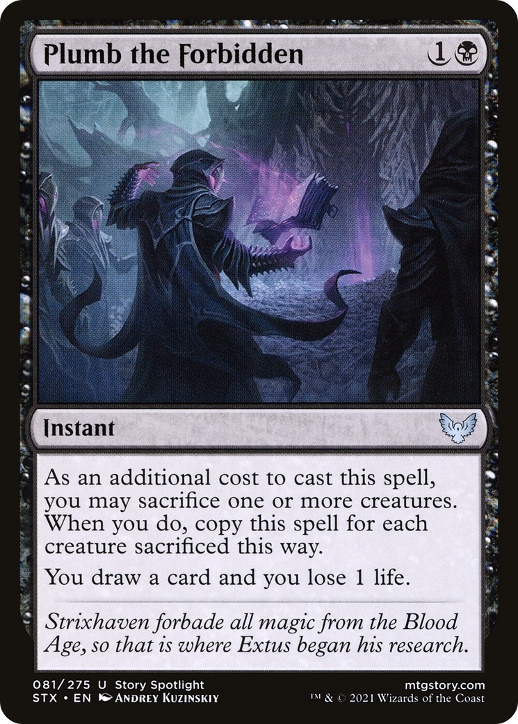 Image of Plumb the Forbidden [Strixhaven: School of Mages]