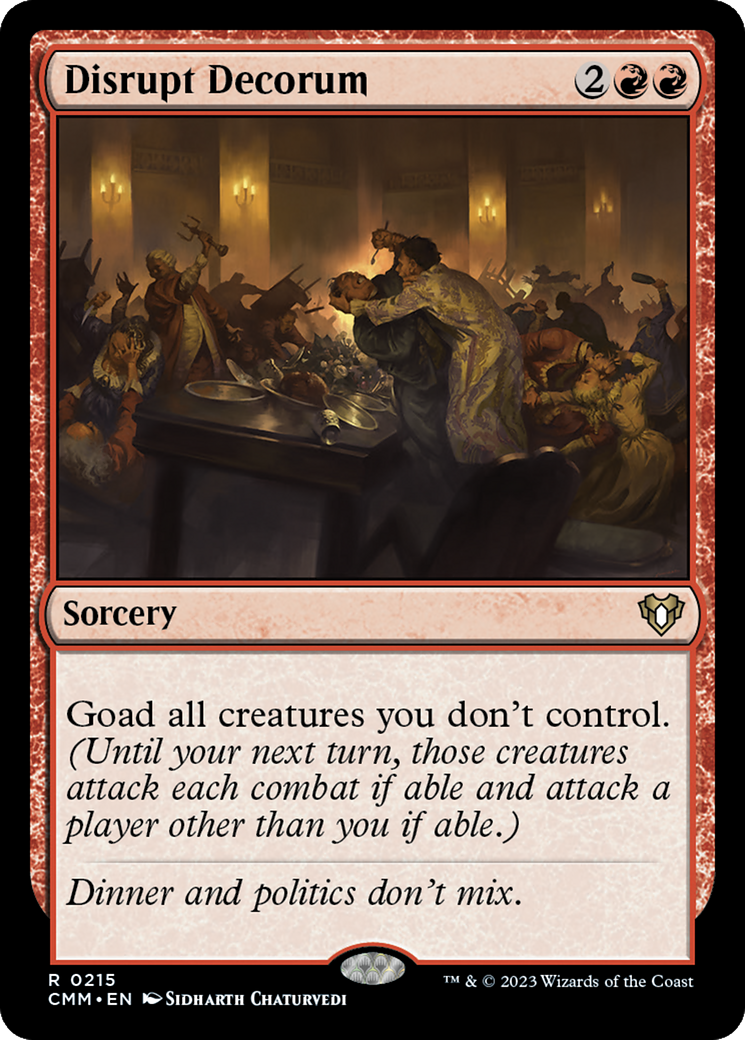Image of Disrupt Decorum [Commander Masters]