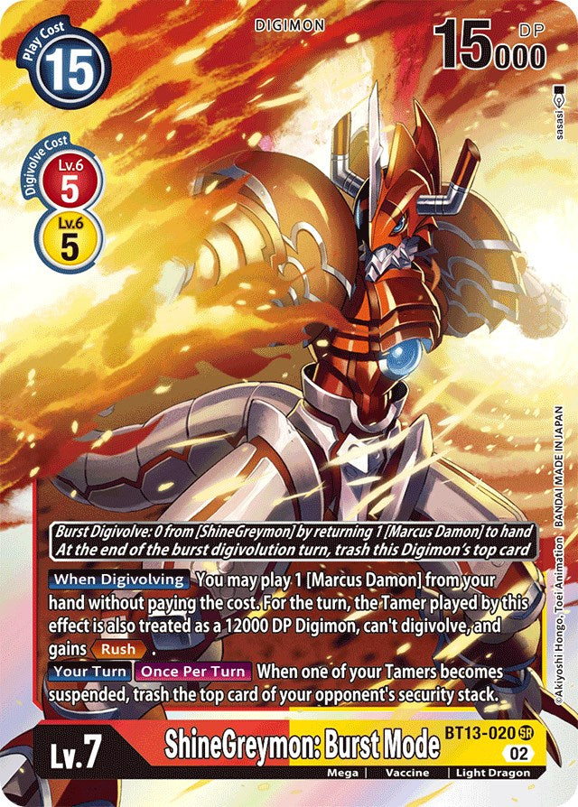 Image of Shinegreymon: Burst Mode [BT13-020] [Versus Royal Knights Booster]