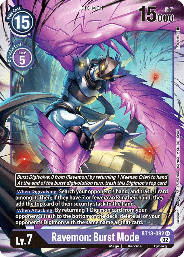 Image of Ravemon: Burst Mode [BT13-092] [Versus Royal Knights Booster]
