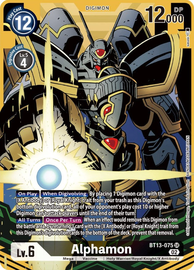 Image of Alphamon [BT13-075] (Alternate Art) [Versus Royal Knights Booster]