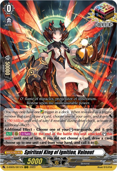 Image of Spiritual King of Ignition, Valnout (D-SS05/001EN) [Festival Booster 2023]