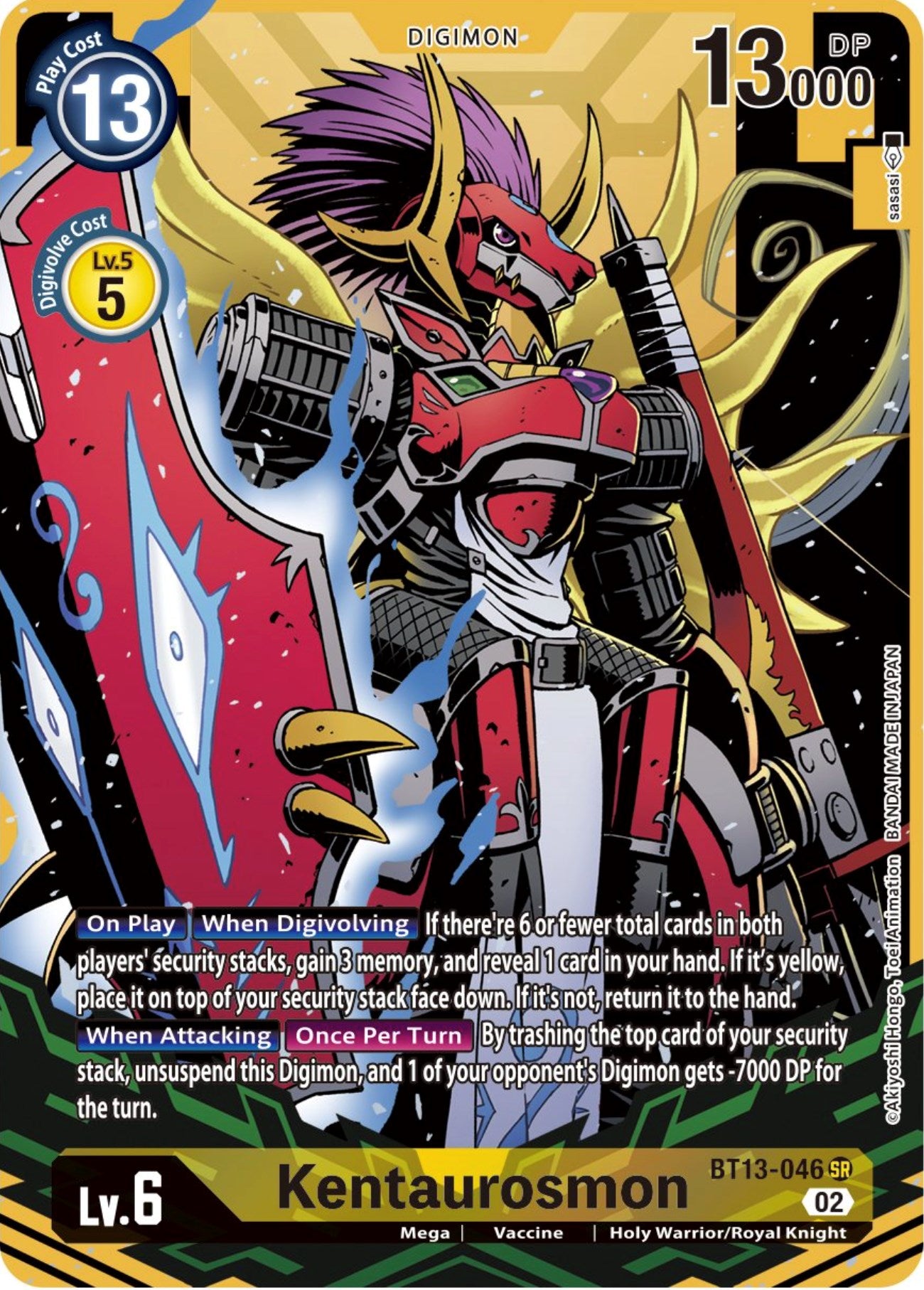 Image of Kentaurosmon [BT13-046] (Alternate Art) [Versus Royal Knights Booster]