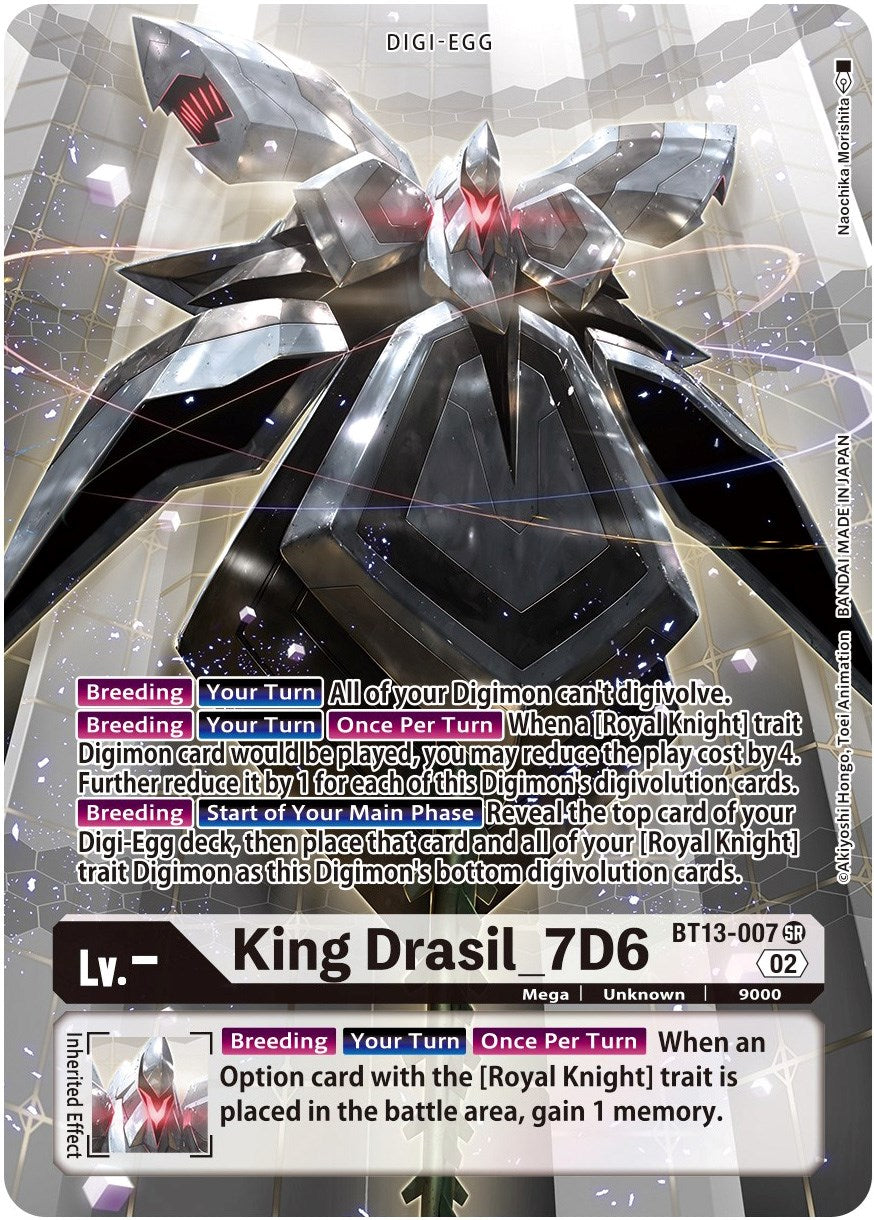 Image of King Drasil_7D6 [BT13-007] (Alternate Art) [Versus Royal Knights Booster]