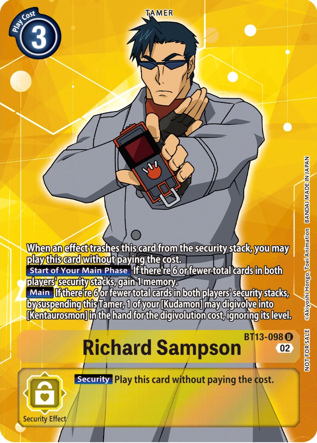 Image of Richard Sampson [BT13-098] (Box Topper) [Versus Royal Knights Booster]