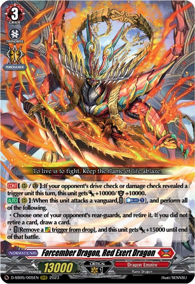 Image of Forcember Dragon, Red Exert Dragon (D-SS05/005EN) [Festival Booster 2023]