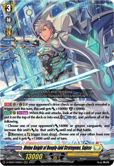 Image of Divine Knight of Deeply-laid Strategems, Sajess (D-SS05/008EN) [Festival Booster 2023]