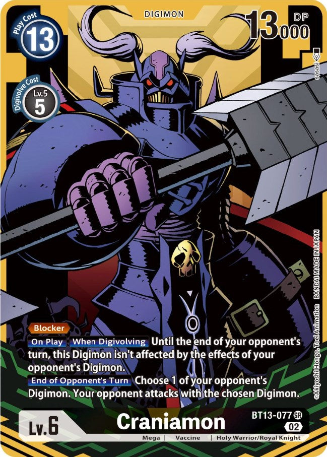 Image of Craniamon [BT13-077] (Alternate Art) [Versus Royal Knights Booster]