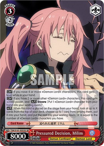 Image of Pressured Decision, Milim [That Time I Got Reincarnated as a Slime Vol.3]