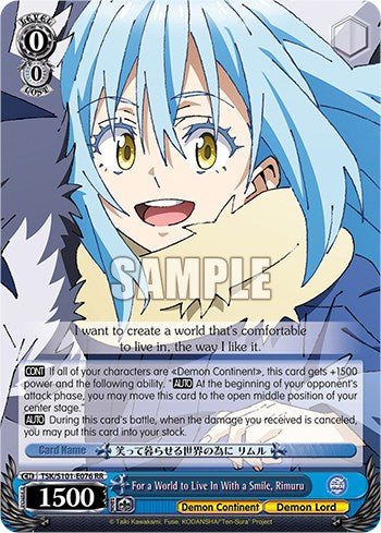 Image of For a World to Live In With a Smile, Rimuru [That Time I Got Reincarnated as a Slime Vol.3]
