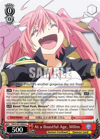 Image of At a Boastful Age, Milim [That Time I Got Reincarnated as a Slime Vol.3]