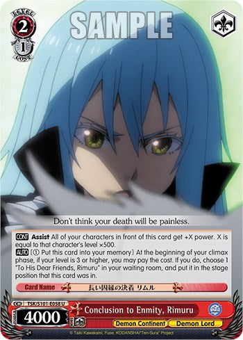 Image of Conclusion to Enmity, Rimuru [That Time I Got Reincarnated as a Slime Vol.3]