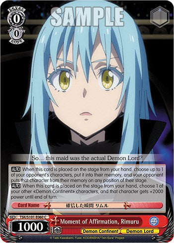 Image of Moment of Affirmation, Rimuru [That Time I Got Reincarnated as a Slime Vol.3]