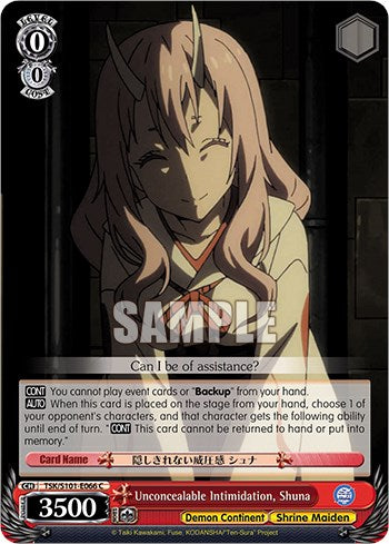 Image of Unconcealable Intimidation, Shuna [That Time I Got Reincarnated as a Slime Vol.3]