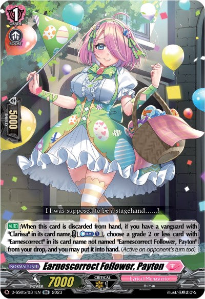 Image of Earnescorrect Follower, Payton (D-SS05/031EN) [Festival Booster 2023]
