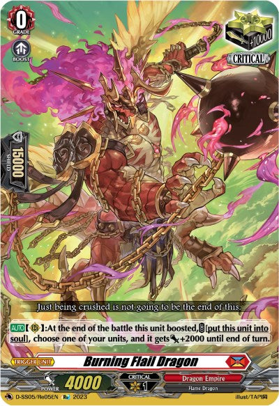 Image of Burning Flail Dragon (D-SS05/Re05EN) [Festival Booster 2023]