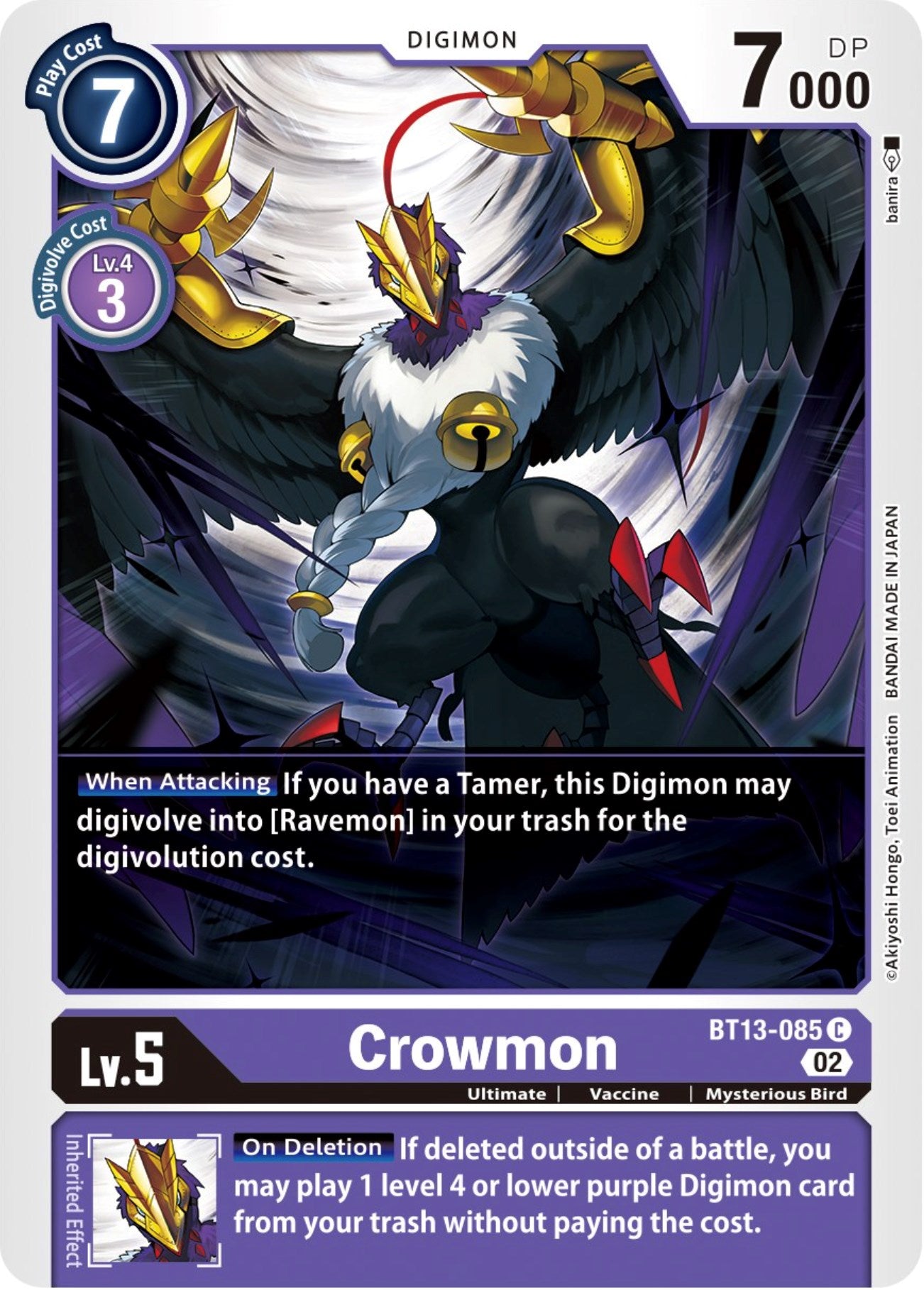 Image of Crowmon [BT13-085] [Versus Royal Knights Booster]