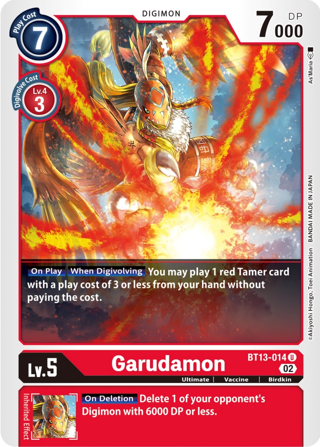 Image of Garudamon [BT13-014] [Versus Royal Knights Booster]