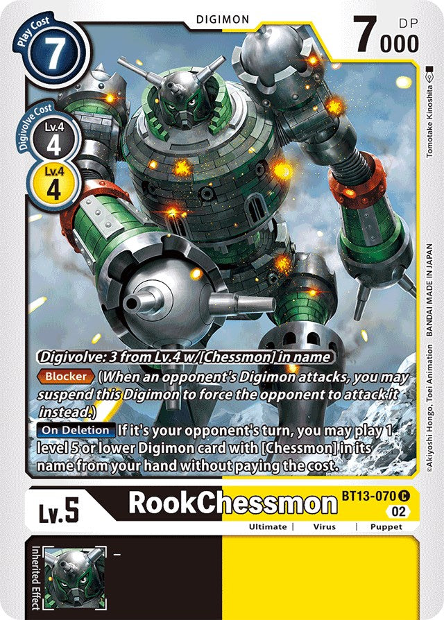 Image of RookChessmon [BT13-070] [Versus Royal Knights Booster]