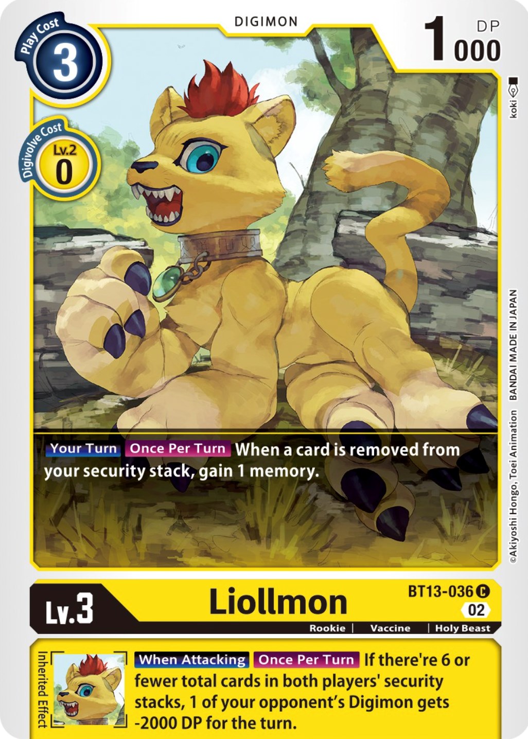 Image of Liollmon [BT13-036] [Versus Royal Knights Booster]