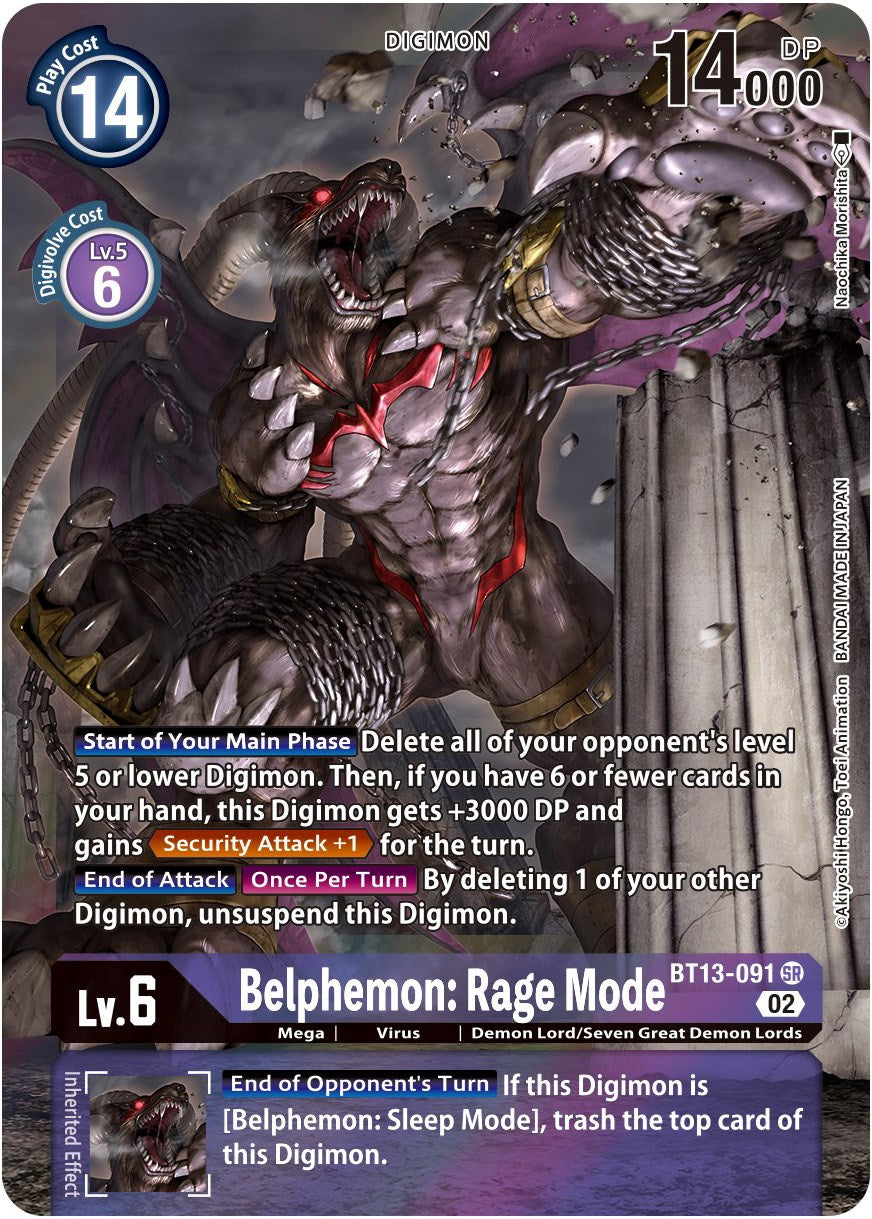 Image of Belphemon: Rage Mode [BT13-091] (Alternate Art) [Versus Royal Knights Booster]