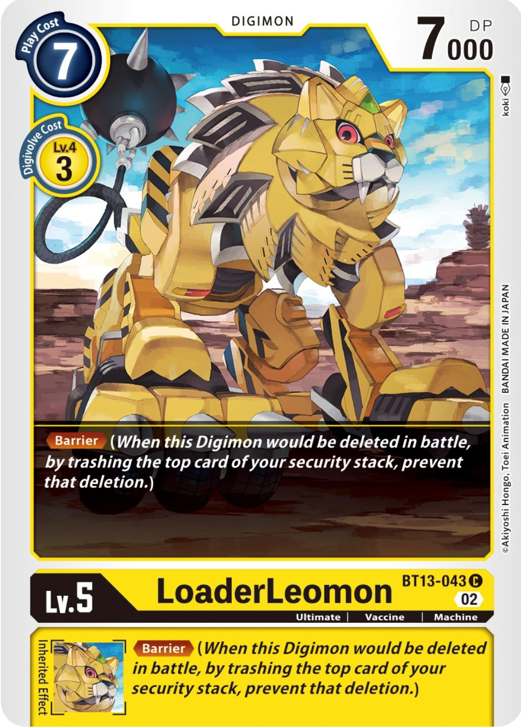 Image of LoaderLeomon [BT13-043] [Versus Royal Knights Booster]