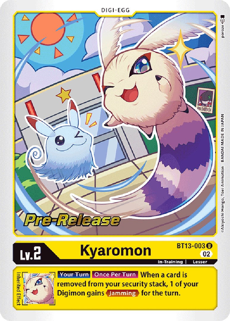Image of Kyaromon [BT13-003] [Versus Royal Knights Booster Pre-Release Cards]