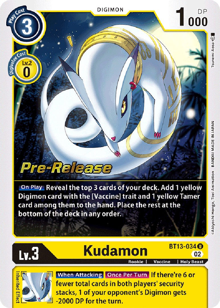 Image of Kudamon [BT13-034] [Versus Royal Knights Booster Pre-Release Cards]