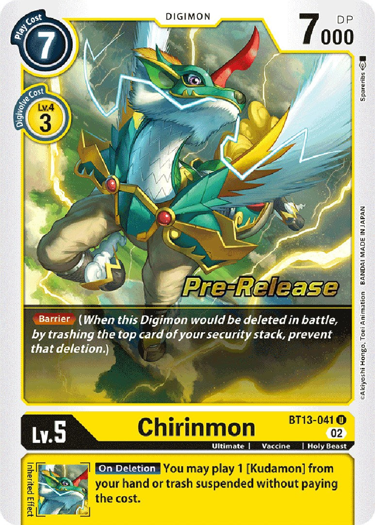 Image of Chirinmon [BT13-041] [Versus Royal Knights Booster Pre-Release Cards]