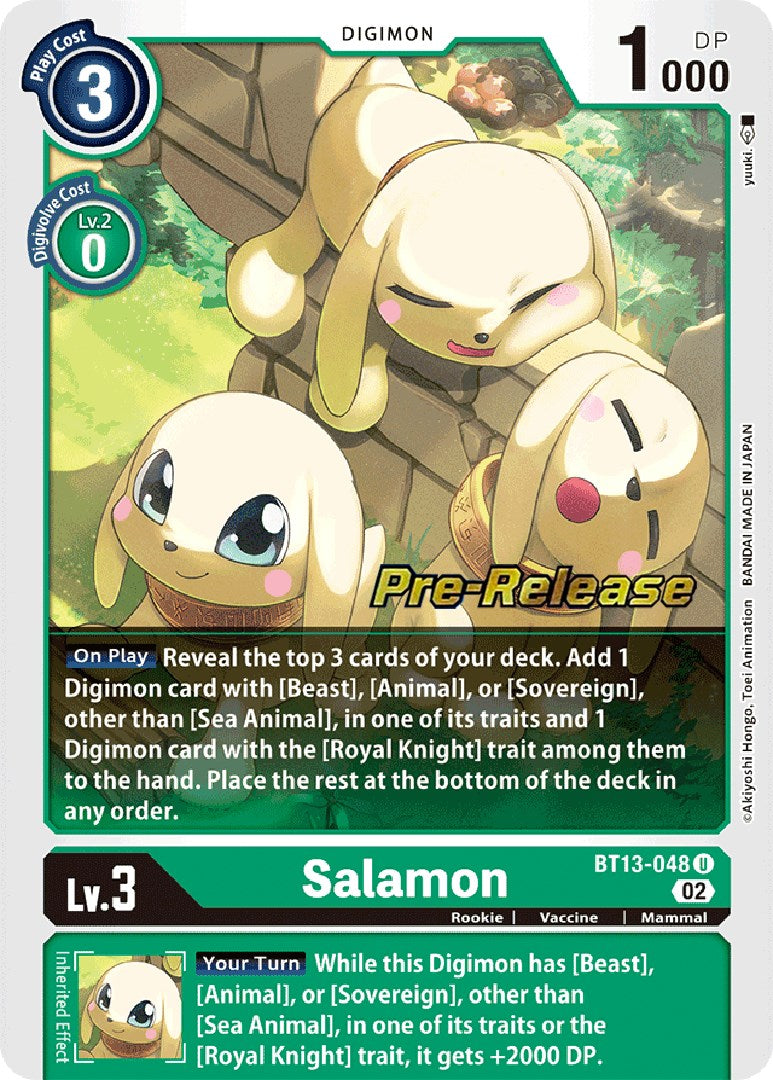Image of Salamon [BT13-048] [Versus Royal Knights Booster Pre-Release Cards]