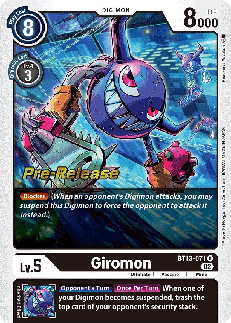 Image of Giromon [BT13-071] [Versus Royal Knights Booster Pre-Release Cards]