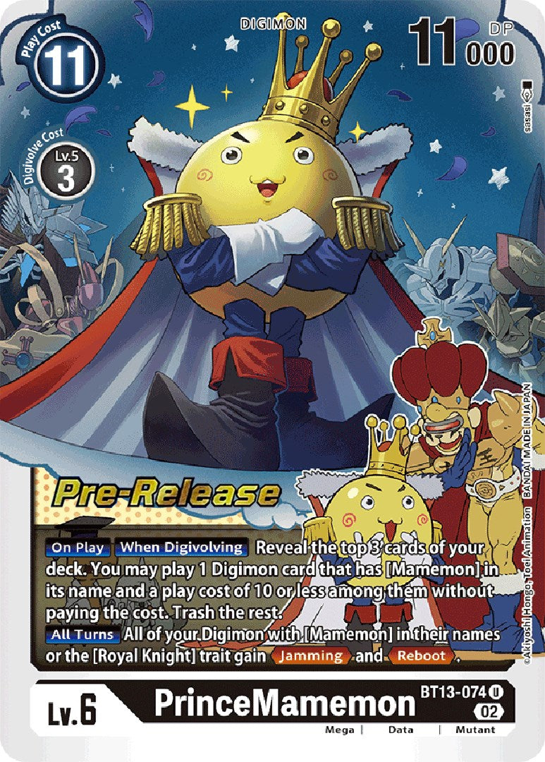 Image of PrinceMamemon [BT13-074] [Versus Royal Knights Booster Pre-Release Cards]
