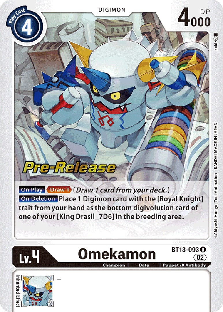 Image of Omekamon [BT13-093] [Versus Royal Knights Booster Pre-Release Cards]
