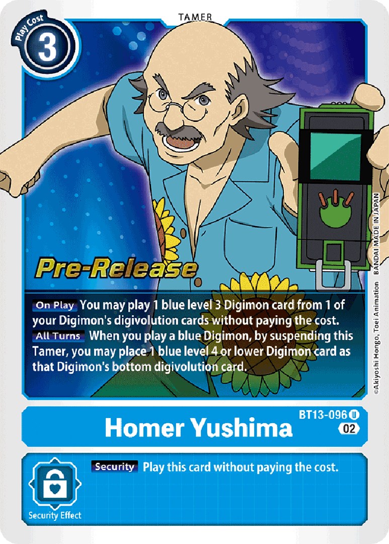 Image of Homer Yushima [BT13-096] [Versus Royal Knights Booster Pre-Release Cards]
