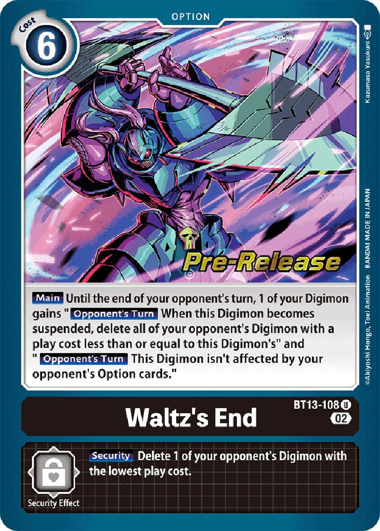Image of Waltz's End [BT13-108] [Versus Royal Knights Booster Pre-Release Cards]