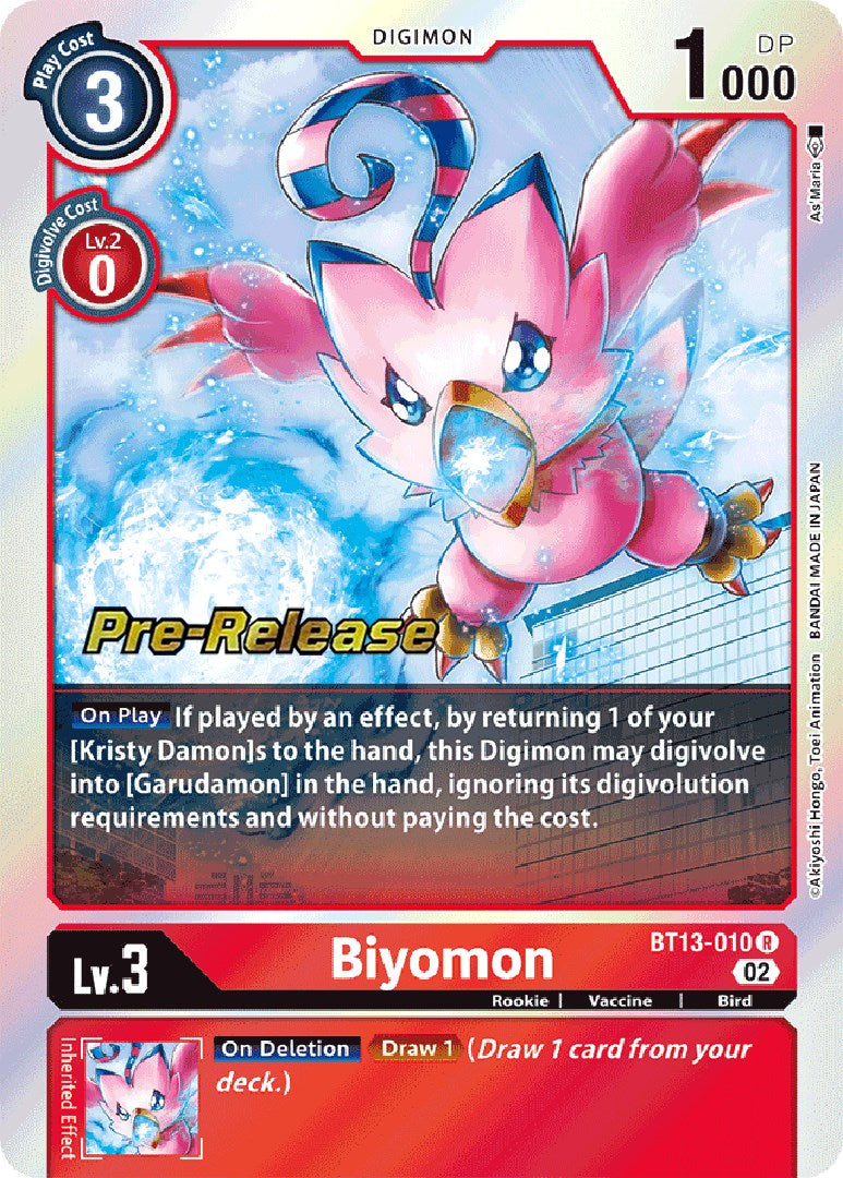 Image of Biyomon [BT13-010] [Versus Royal Knights Booster Pre-Release Cards]
