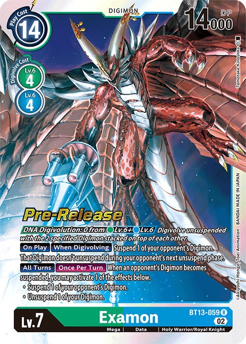 Image of Examon [BT13-059] [Versus Royal Knights Booster Pre-Release Cards]