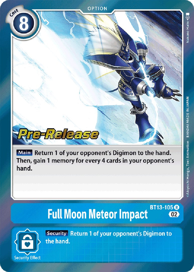 Image of Full Moon Meteor Impact [BT13-105] [Versus Royal Knights Booster Pre-Release Cards]