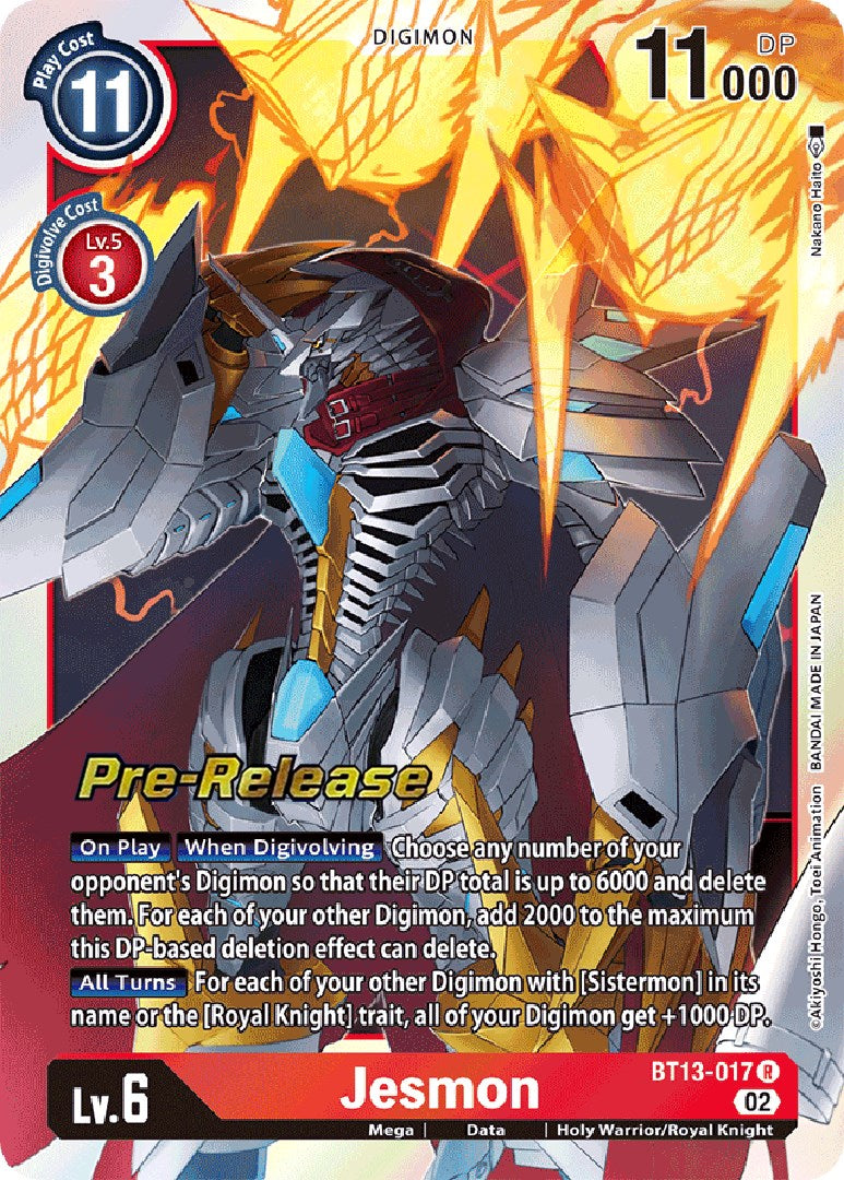 Image of Jesmon [BT13-017] [Versus Royal Knights Booster Pre-Release Cards]