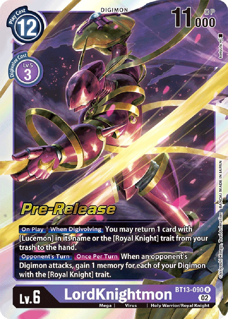 Image of LordKnightmon [BT13-090] [Versus Royal Knights Booster Pre-Release Cards]