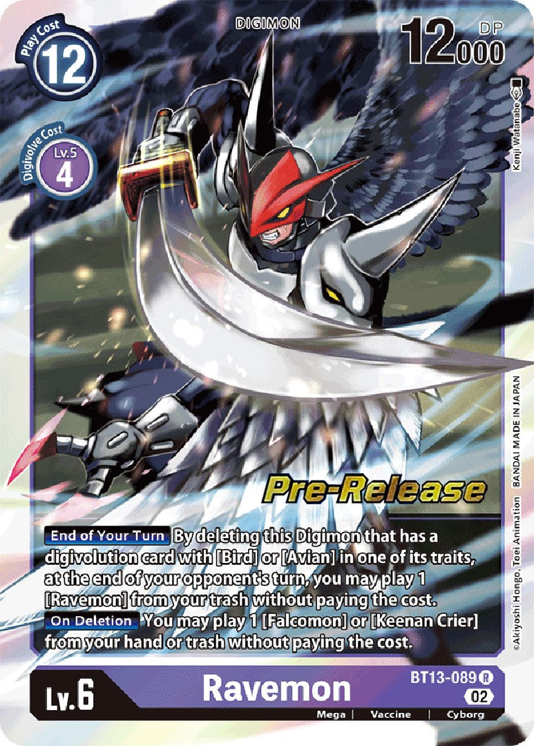 Image of Ravemon [BT13-089] [Versus Royal Knights Booster Pre-Release Cards]