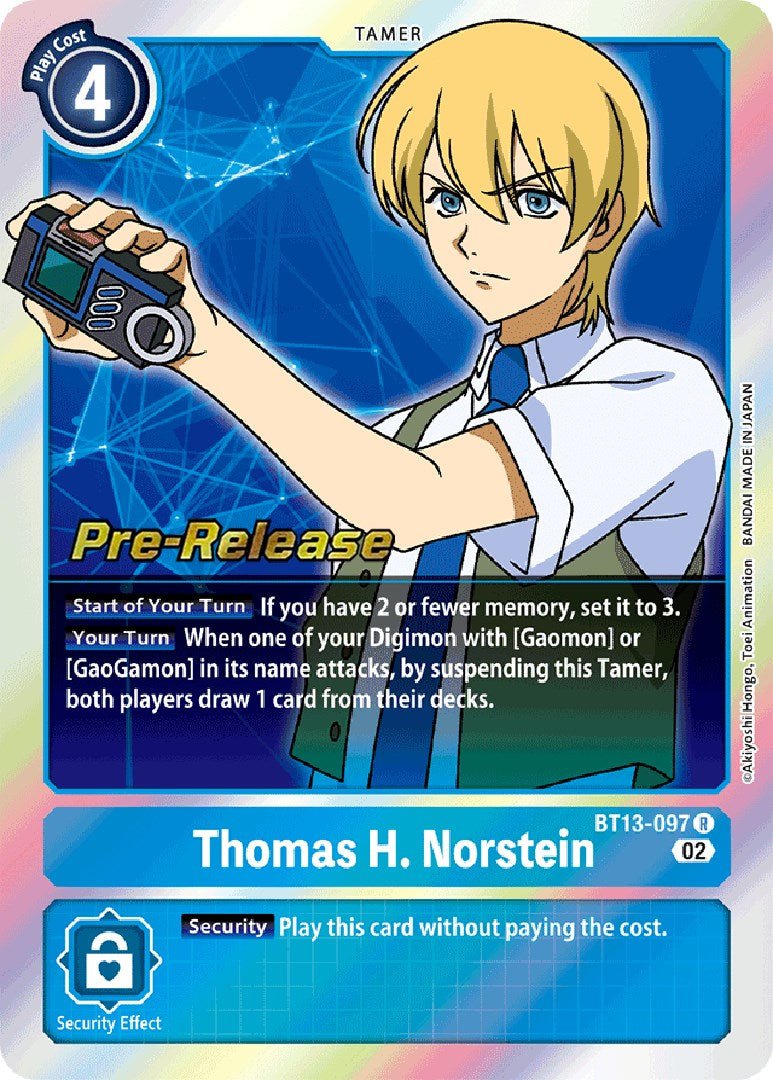 Image of Thomas H. Norstein [BT13-097] [Versus Royal Knights Booster Pre-Release Cards]