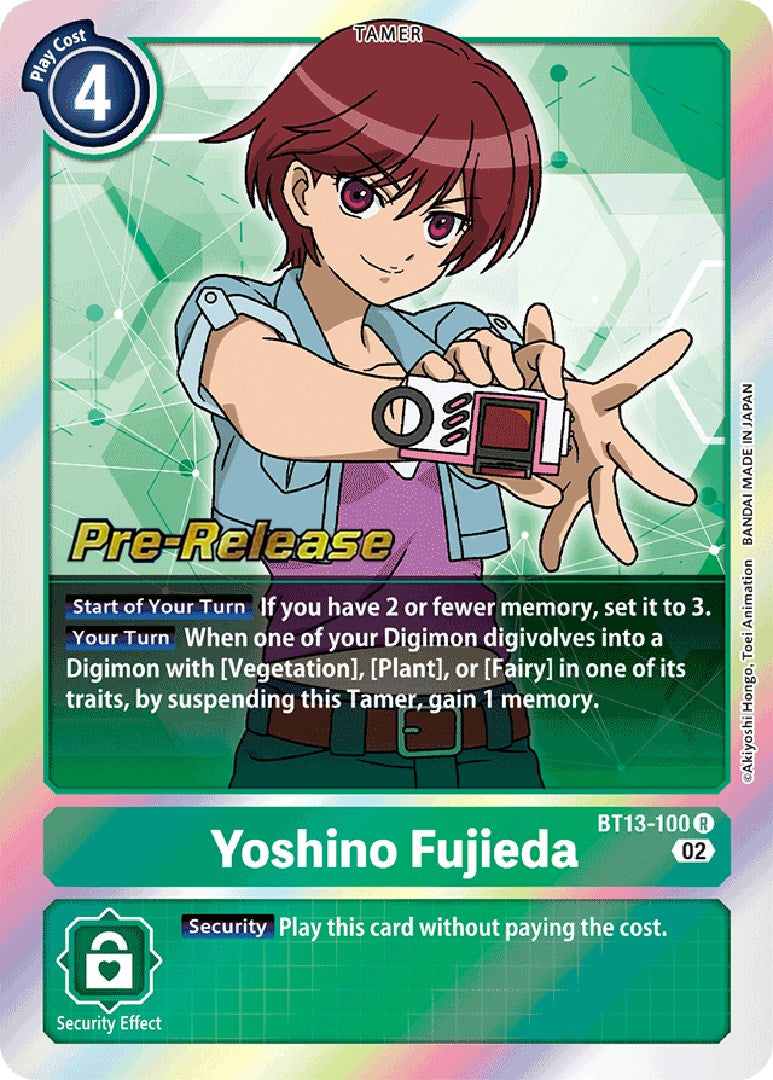 Image of Yoshino Fujieda [BT13-100] [Versus Royal Knights Booster Pre-Release Cards]